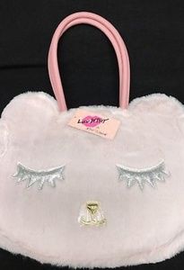 NWT LUV by Betsey Johnson Furry Cat Face Tote